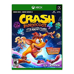 Crash Bandicoot 4: It's About Time Standard Edition - Xbox One, Xbox Series S, Xbox Series X [Digital] $19.80 + Free Curbside Pickup at Best Buy