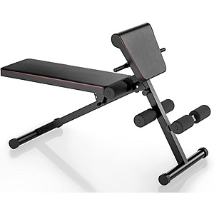 Goplus Foldable Strength Training Adjustable Utility Weight Bench $54.49 + Free Shipping