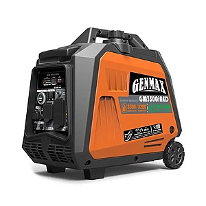 3500W GENMAX Portable Inverter Generator: Dual Fuel (Gas or Propane) Portable Engine w/ Parallel Capability $647.28 + Free Shipping