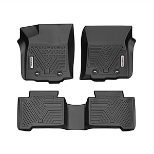3-Piece All-Weather Floor Mats for 2018-2023 Toyota Tacoma (1st & 2nd Row, Black) $30.90 + Free Shipping