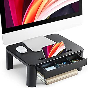 Loryergo Height Adjustable Monitor Stand w/ Drawer $13.30 & More