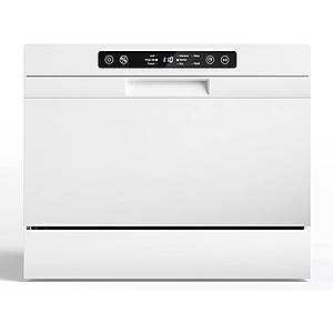 Costway Portable Countertop Dishwasher for 6 Places Settings w/ 5 Wash Settings, 360° Upper and Lower Sprayers & Timer $200 + Free Shipping