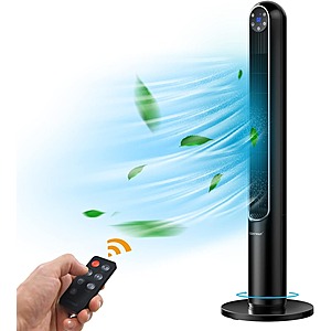 42" Costway Oscillating Bladeless Tower Fan w/ 8 Speeds, Remote & Timer $37.10 + Free Shipping
