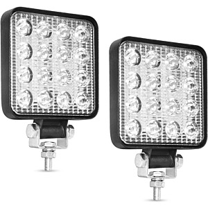 2-Pack YITAMOTOR 4" 48W LED Square Pod Lights w/ Spot/Flood Combo Beam for Vehicle $8.75 + Free Shipping w/ Prime or $35+ orders