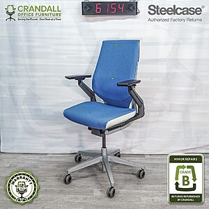 Crandall Office Furniture: Extra 20% Off Steelcase Authorized Factory Returned Chairs: Steelcase Gesture Chairs, Steelcase V2 Leap Chairs & more + Free Shipping