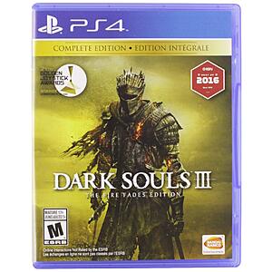 Dark Souls III: The Fire Fades Edition (PS4) $14.90 at Amazon