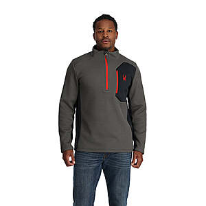 Spyder Extra 50% Off: Men's Turner Half Zip T-Neck Shirt $34.50, Women's Arc Graphene Tech Hoodie $26.99 & More + Free Shipping