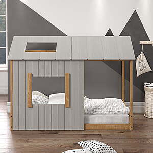P'kolino Kid's House Twin Floor Bed (3 colors) $128 + Free Shipping