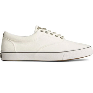 Sperry: Men's SeaCycled Bahama II Gingham Shoes (White) $28, Women's Crest Vibe Cheetah Shoes (Black) $28, More + Free Shipping on $49+