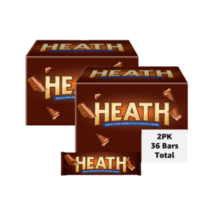 (2-Pack) HEATH Chocolatey English Toffee Candy Bars, 1.4 oz, 18-Count (36 total Bars) $19.99