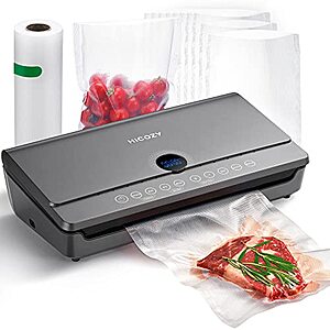 HiCOZY Vacuum Sealer Machine, Automatic Food Vacuum Sealer with Built-in Cutter and Bag Storage, Air Sealer Machine for Sous Vide and Food Storage $49.99