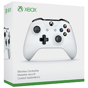 Microsoft Wireless Bluetooth Controller For Xbox One S - WHITE ONLY  $37.50 SOLID BLUE $39.90 WINTER FORCES $39.90 With 20 % Code On Google Express