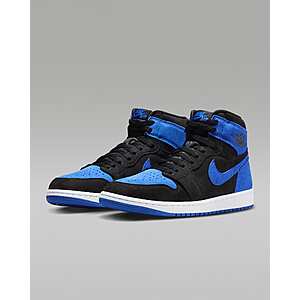 Nike Men's Air Jordan 1 High OG Royal Reimagined Shoes (Black/White/Royal Blue) $135 + Free Shipping