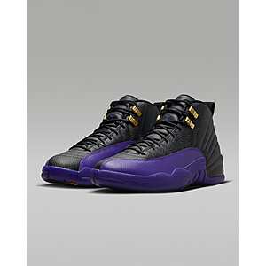 Nike Men's Air Jordan 12 Retro Shoes (Black/Purple) $150 + Free Shipping