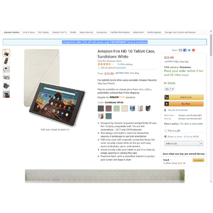 Amazon $10 off Fire HD 10 Covers $29.99