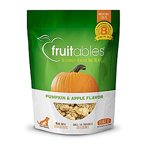 7-Oz Fruitables Crunchy Baked Dog Treats (Pumpkin & Apple) $3.20 w/ S&S + Free Shipping w/ Prime or on $25+