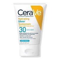 3-Oz Cerave Hydrating Face & Body SPF 30 Sheer Sunscreen $9 + Free Store Pickup at Ulta or FS on $35+