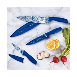 6-Pc Cuisinart Printed Stainless Steel Chef Knife & Sheaths Set (Blue & White) $7.55 + Free Store Pickup at Macy's or FS on $25+