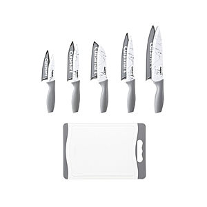 11-Pc Cuisinart Stainless Steel Ceramic-Coated Knife & Cutting Board Set (Grey & White Marble) $17.15 + Free Store Pickup at Macy's or FS on $25+