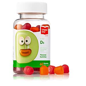 60-Count Chapter One Kids' Vitamin D3 Gummies (1000IU) $2.70 w/ S&S + Free Shipping w/ Prime or on $25+