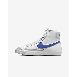 Nike Big Kids' Blazer Mid '77 Shoes (White/Game Royal) $39.73 + Free Shipping on $50+