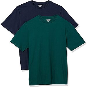 2-Pack Amazon Essentials Men's Regular-Fit Short-Sleeve Crewneck T-Shirt $8.90