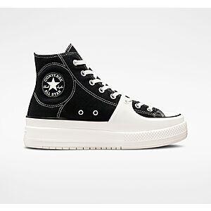 Converse Men's or Women's Chuck Taylor All Star Construct Shoes (Black/Vintage White) $30 + Free Shipping