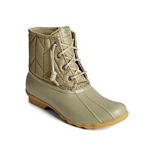 Sperry Women's Saltwater Duck Boot (Green) $30 + Free Shipping