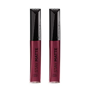 2-Pack Rimmel Stay Matte Liquid Lip Color (Plum This Show) $2.24 ($1.12 each) + Free Shipping w/ Prime or on $35+