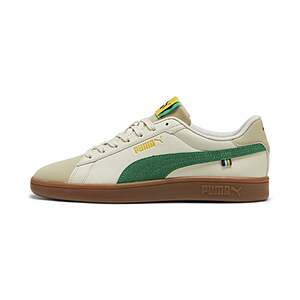 Puma Men's or Women's Smash 3.0 Football24 Shoes (Alpine Snow/Archive Green) $40 + Free Shipping