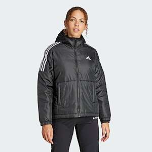 adidas Women's Essentials Insulated Hooded Jacket (Black) $40.50 + Free Shipping