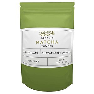 MatchaDNA USDA Organic Matcha Green Tea Powder Culinary Grade 16 oz $15.08 or lower.