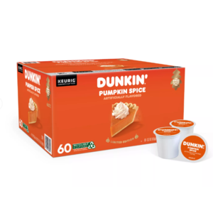 60-Count Dunkin' Donuts Pumpkin Spice Flavored K-Cup Pods $15 + Free Store Pickup at Bed Bath & Beyond or Free Shipping $39+