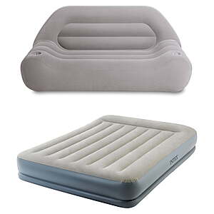 12" Intex Dura-Beam Queen Air Mattress Airbed + Inflatable Outdoor Camping Sofa $44.88 + Free Shipping