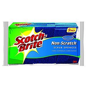 9-Count of Scotch-Brite Non-Scratch Scrub Sponges  $6.40 w/ S&S + Free S&H