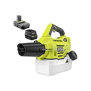 RYOBI ONE+ 18-Volt Lithium-Ion Cordless Mister with 2.0 Ah Battery and Charger Included $39.99