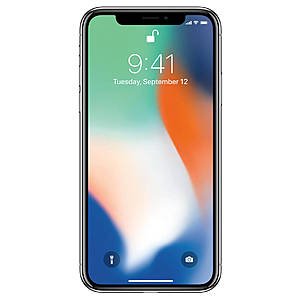 Apple iphone X (silver) for $599 at Cricket Wireless; runs on AT&T network; port in required; unlock and use with other carriers if needed after 6 months; free ship