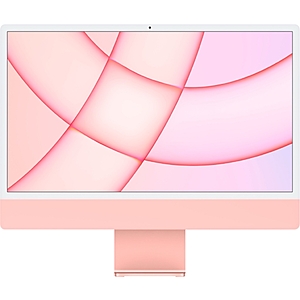 iMac 24" with Retina 4.5K display All-In-One Apple M1 8GB Memory 256GB SSD  w/Touch ID Pink MGPM3LL/A - $899.99