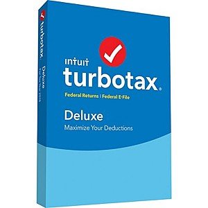 TurboTax Retail Box: Deluxe+State: NET $31.49, Home+Biz NET $53.99 at Target 1/20-1/26 (in store only w/PM, Cartwheel, $5 GC)