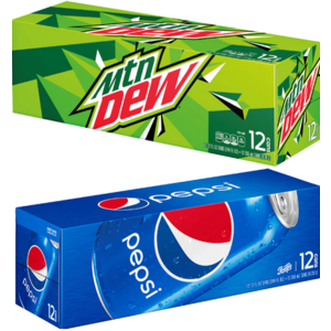 12-Pack 12-Oz Pepsi Products: Pepsi, Mountain Dew & More 3 for $8 + Free Store Pickup w/ Filler Item