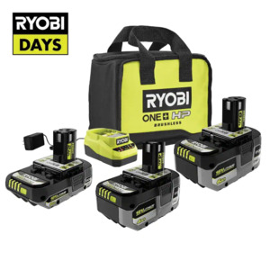 RYOBI ONE+ 18V Li-ion + 2.0 Ah/4.0 Ah/6.0 Ah Batteries + Charger + Bonus Tool $199 + Free Shipping