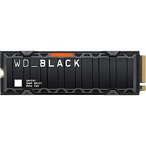 WD_BLACK 1TB SN850X NVMe Internal Gaming SSD - Gen4 PCIe, M.2 2280, Up to 7,300 MB/s - $119.99 + F/S - Amazon