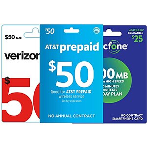 AT&T Prepaid Phone Card (Email Delivery) Buy 1 get 1 15% off (no Tax, redcard 5% discount) $0.01