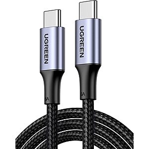 Prime Members: UGREEN 100W USB C to USB C Cable: 3.3' $7.65 & More