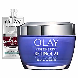 Amazon has Olay Regenerist Retinol 24 Night Moisturizer for $12 if you clip coupon and use S&S