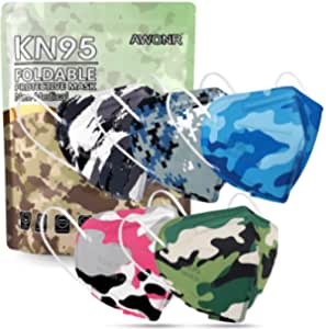 50 KN95 Camouflage 5-Layer Face Masks (U.S. FDA/CDC approved) for $6.14 - Amazon Prime Members