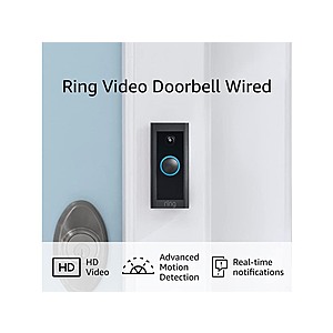 Ring Video Wired Doorbell (2021 Model, Refurbished) $15 Free Shipping w/ Prime