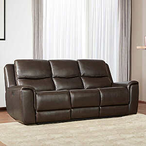 Costco Members: Carey Leather Power Reclining Sofa w/ Power Headrests $1000 + Free Delivery & Setup