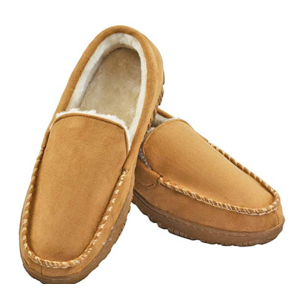 VLLY Slippers for Men Indoor Outdoor Slip On Moccasin Slippers with Anti-Slip Memory Foam - Amazon $12.30AC
