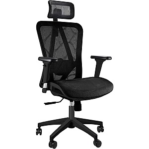 TICONN Big and Tall Ergonomic Office Chair w/ Wheels (Black & Grey) $85.98 + Free Shipping $86